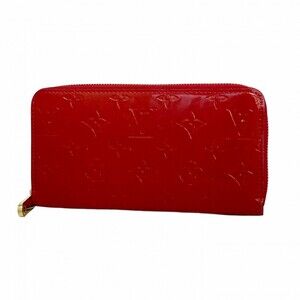Louis Vuitton Vernis Patent Zippy Wallet Pomme dAmour Red Long